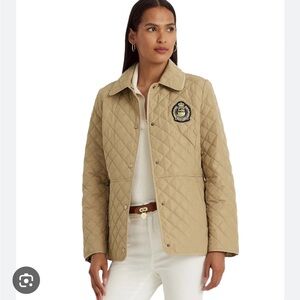 ralph lauren Crest Patch Quilted Jacket
